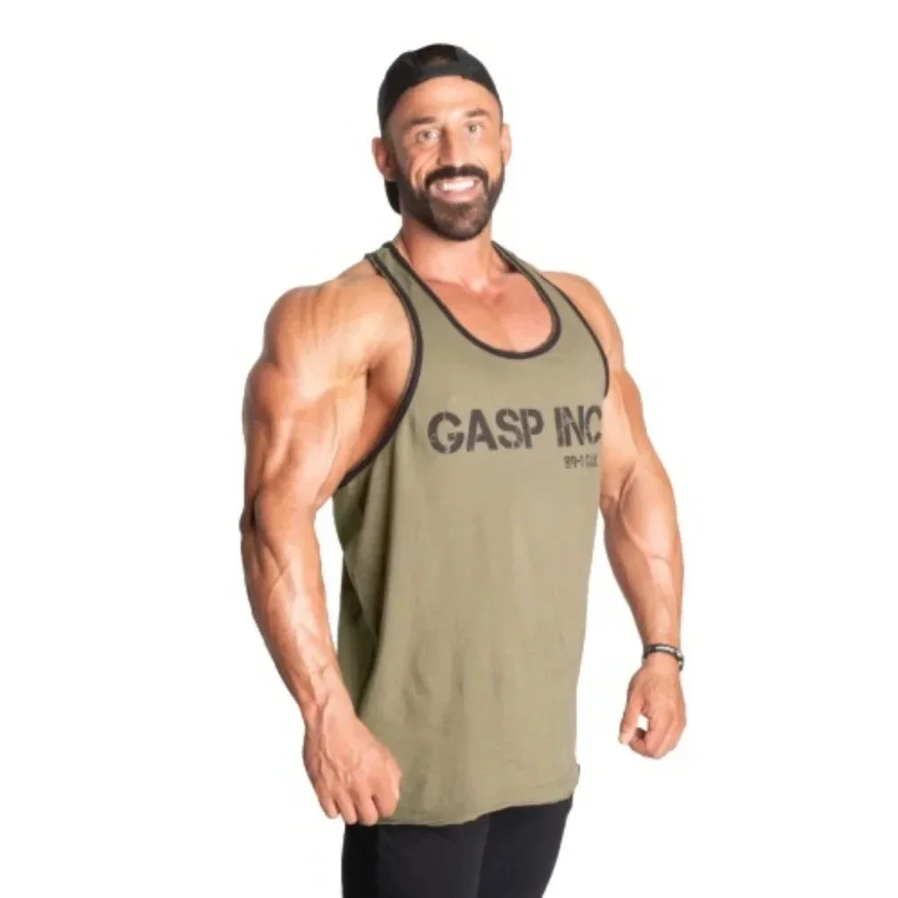 Gasp Division jersey tank Washed Green - Picture 3 of 4